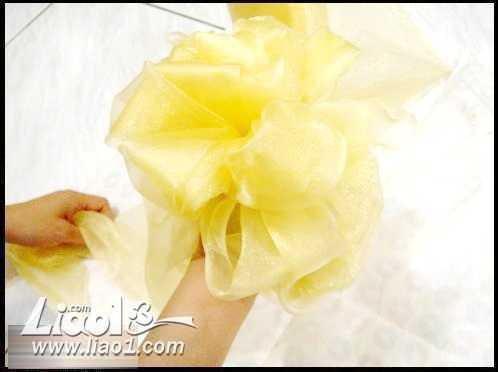 纱幔花球制作视频